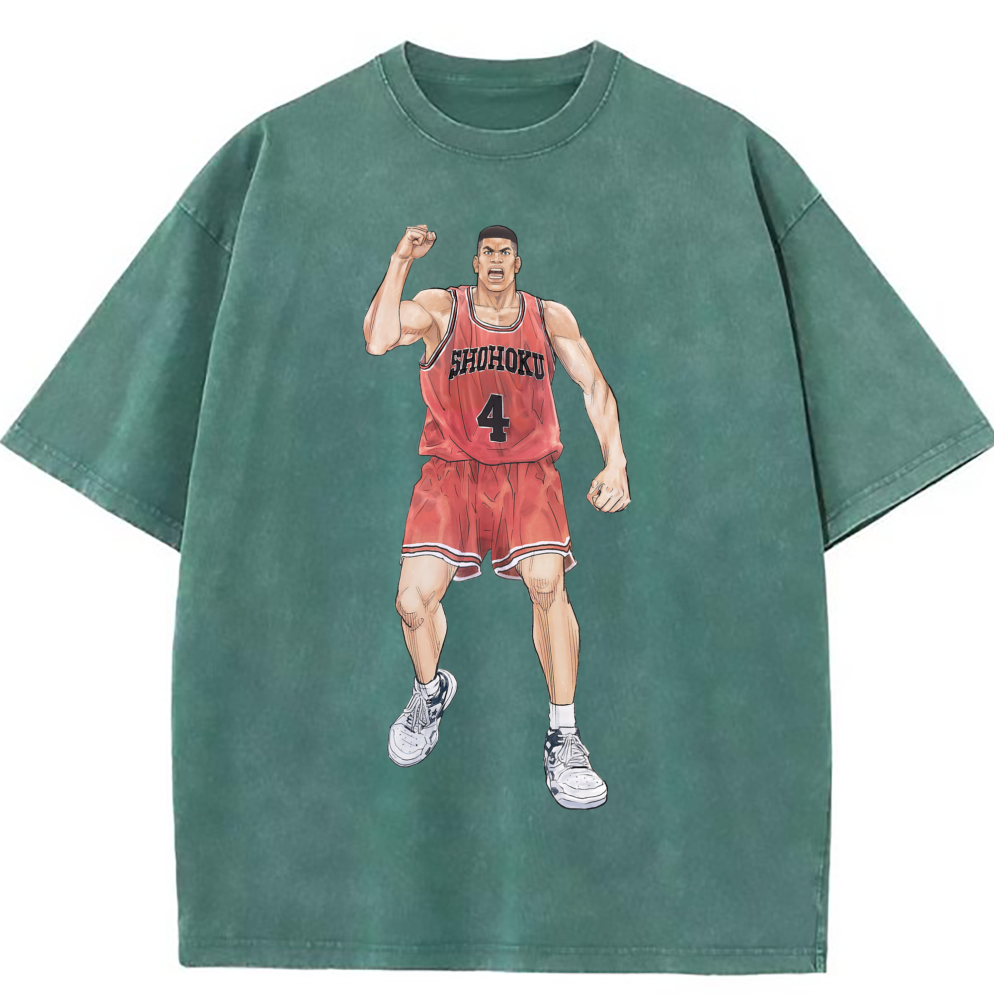 （画像用） SLAM DUNK／スラムダンク 綿100% ヴィンテージ風 半袖Tシャツ（フロントプリント）